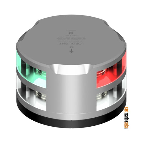 Lopolight 101-009-FB Tri-Colour / Anchor 1 nm LED Navigation Light - Silver