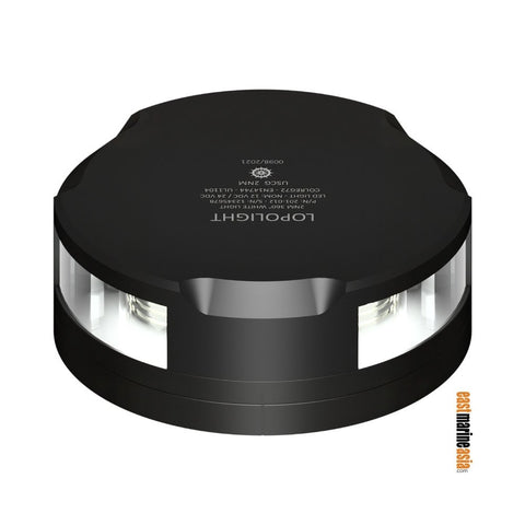 Lopolight 201-012-FB-B All-Round White / Anchor 2 nm LED Navigation Light - Black
