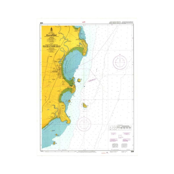 Marine Chart Thailand (Gulf of Thai - West) 223 Entrance to Mae Nam Mae Klong
