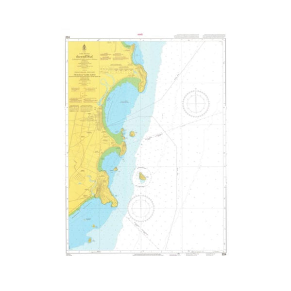Marine Chart Thailand (Gulf of Thai - West) 224 Prachuap Khirkhan