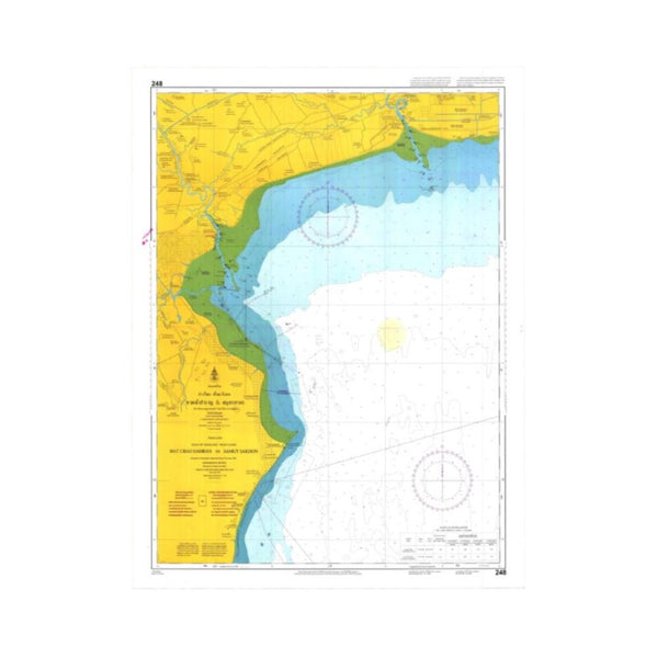 Marine Chart Thailand (Gulf of Thai - West) 248 Hat Chao Samran to Samut Sakhon