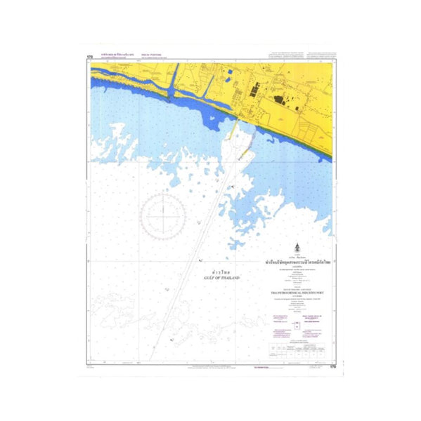 Marine Chart Thailand (Gulf of Thai - East) 170 Thai Petrochemical Industry Port