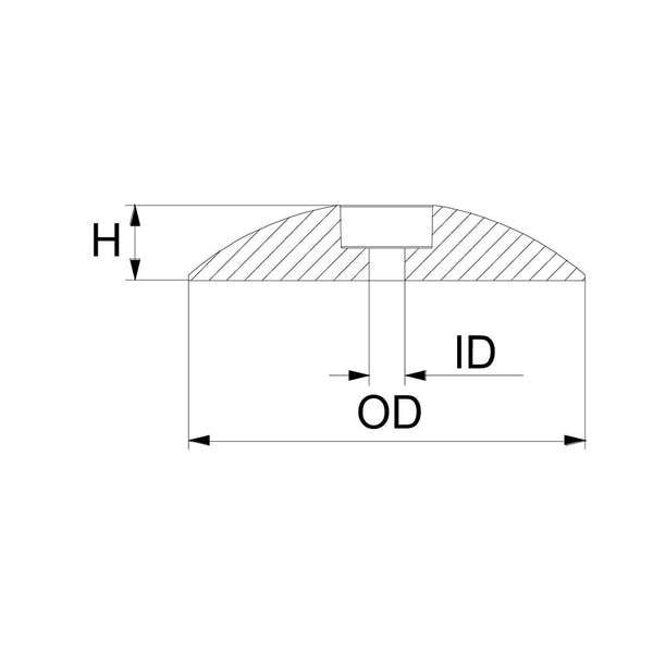 Martyr Euro Style Rudder / Trim Tab Anode - Zinc