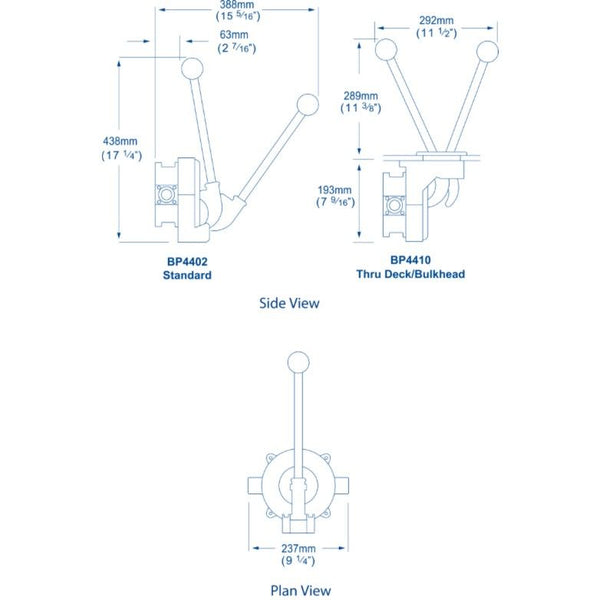 Whale BP4410 Gusher Titan Thru Deck / Bulkhead Manual Bilge Pump